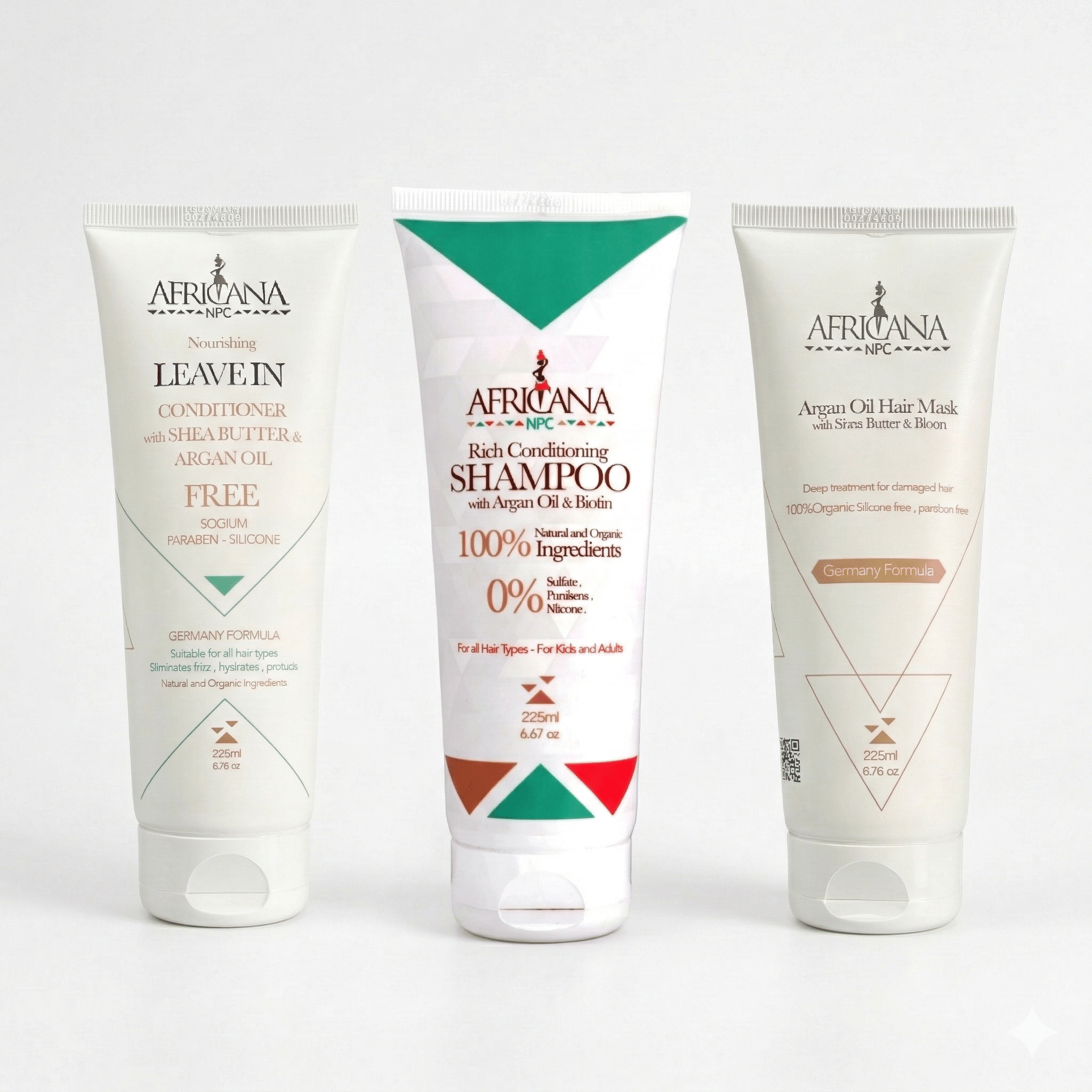 Rich Conditioning Shampoo & Nourishing Leave In Conditioner & Argan Oil Hair Mask