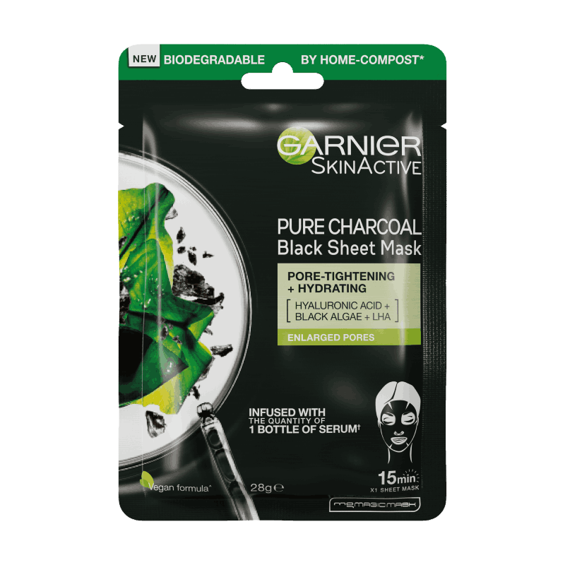 garnier mask  pure charcoal
