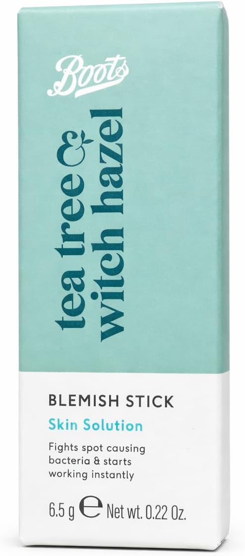 Boots Tea Tree & Witch Hazel Blemish Stick, Skin Solution, 6.5g