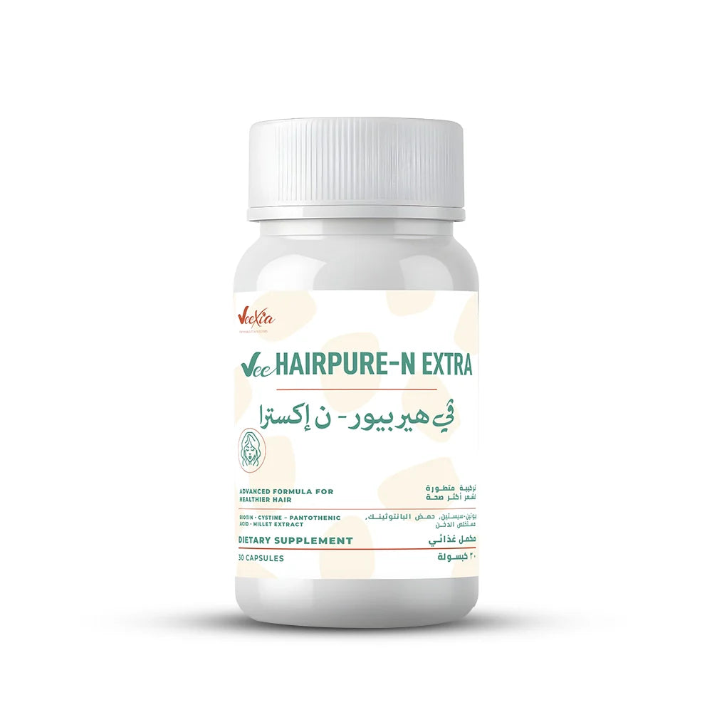 Vee HairPure-N Extra — Hair Growth Vitamins with Millet Extract & Biotin, 30 Capsules