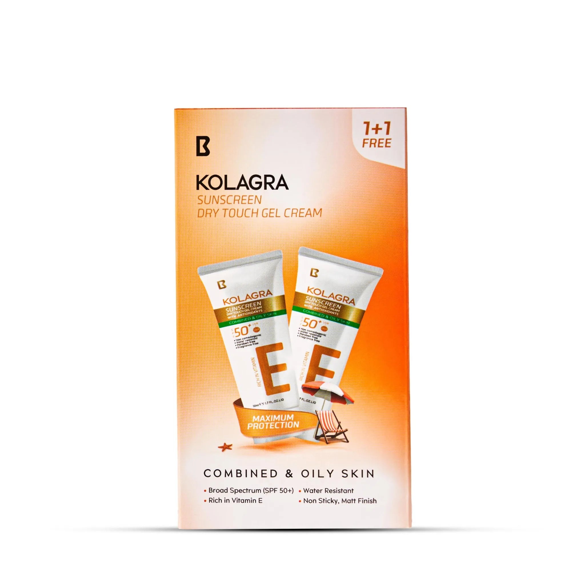 Kolagra Sunscreen Gel Cream Offer (1+1 Free)