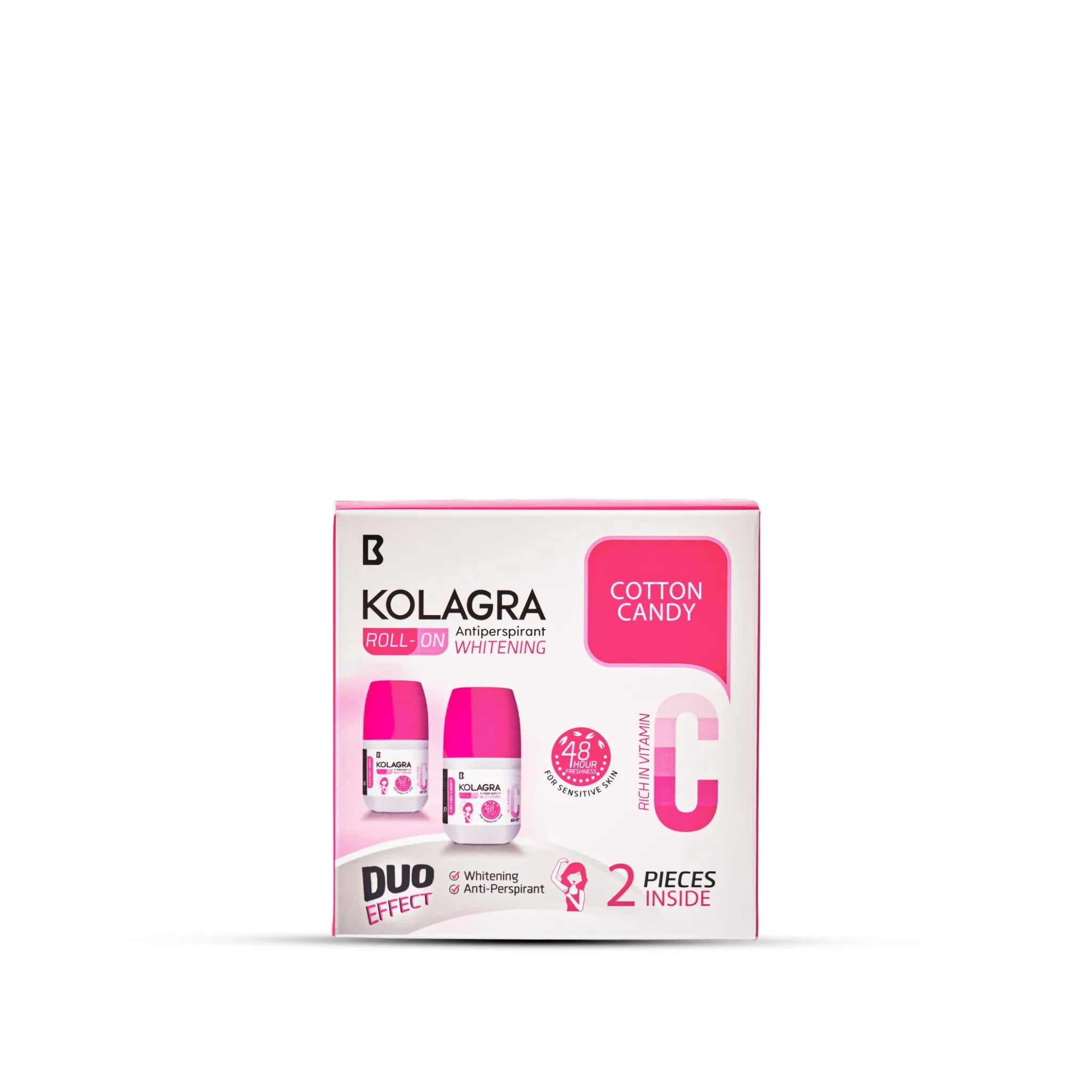 Kolagra Whitening Roll-On 2x1 Promo Pack (1+1) - Cotton Candy