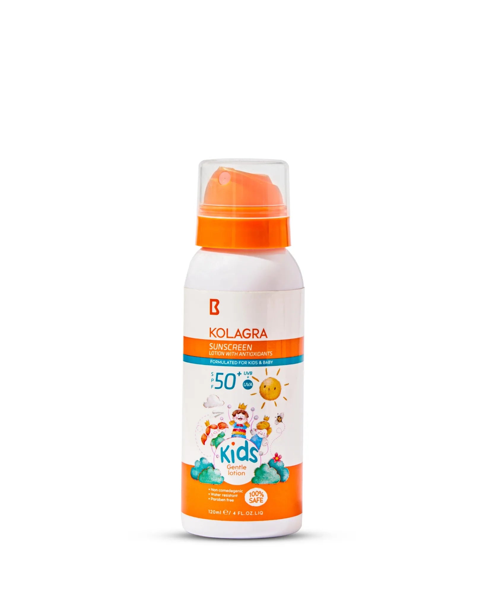 Kolagra Sunscreen Lotion SPF50+ for Kids, 120ml