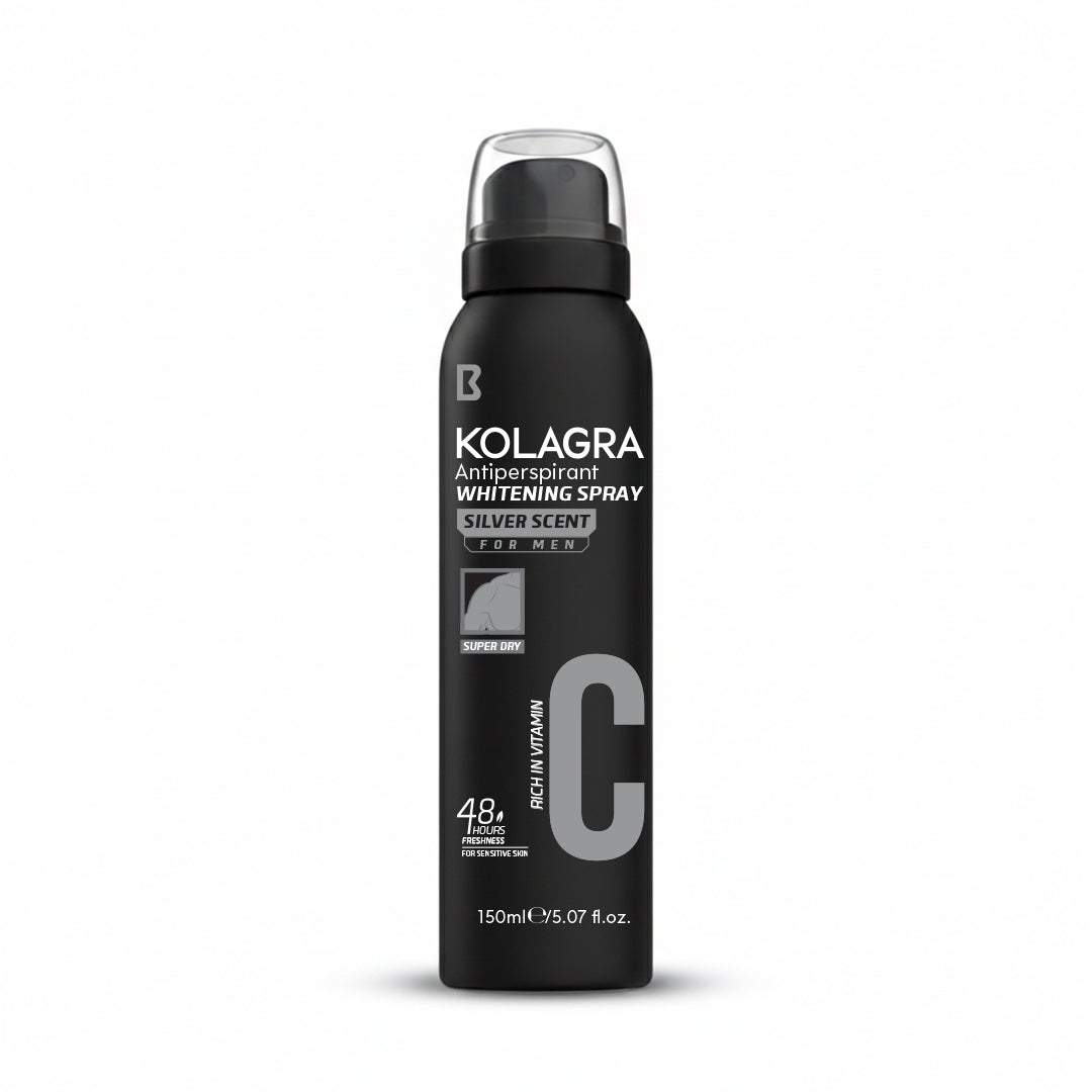 Kolagra Antiperspirant Whitening Spray - Silver Scent, 150ml