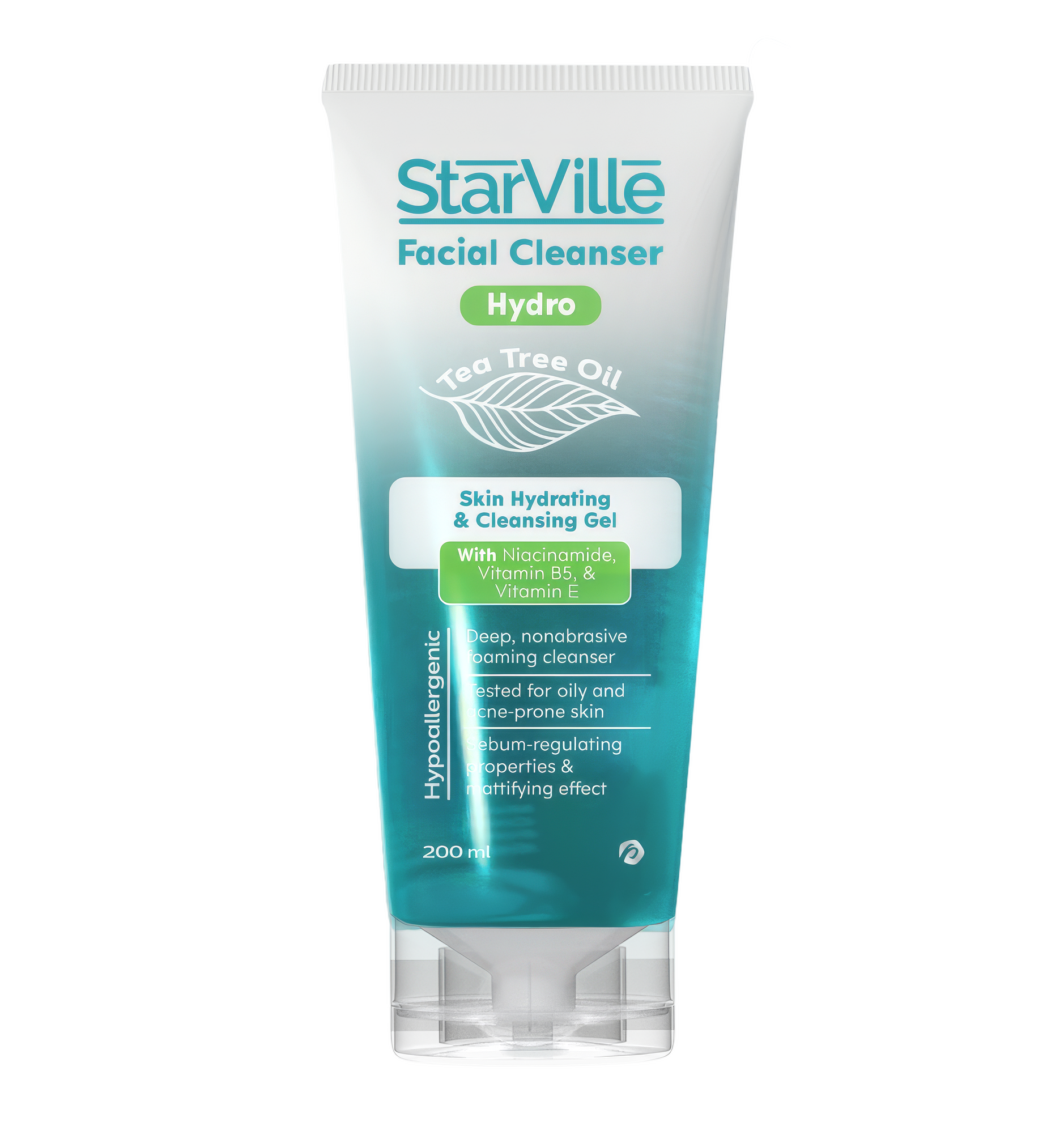 Starville Hydro Facial Cleanser Gel for Oily Skin, 200ml