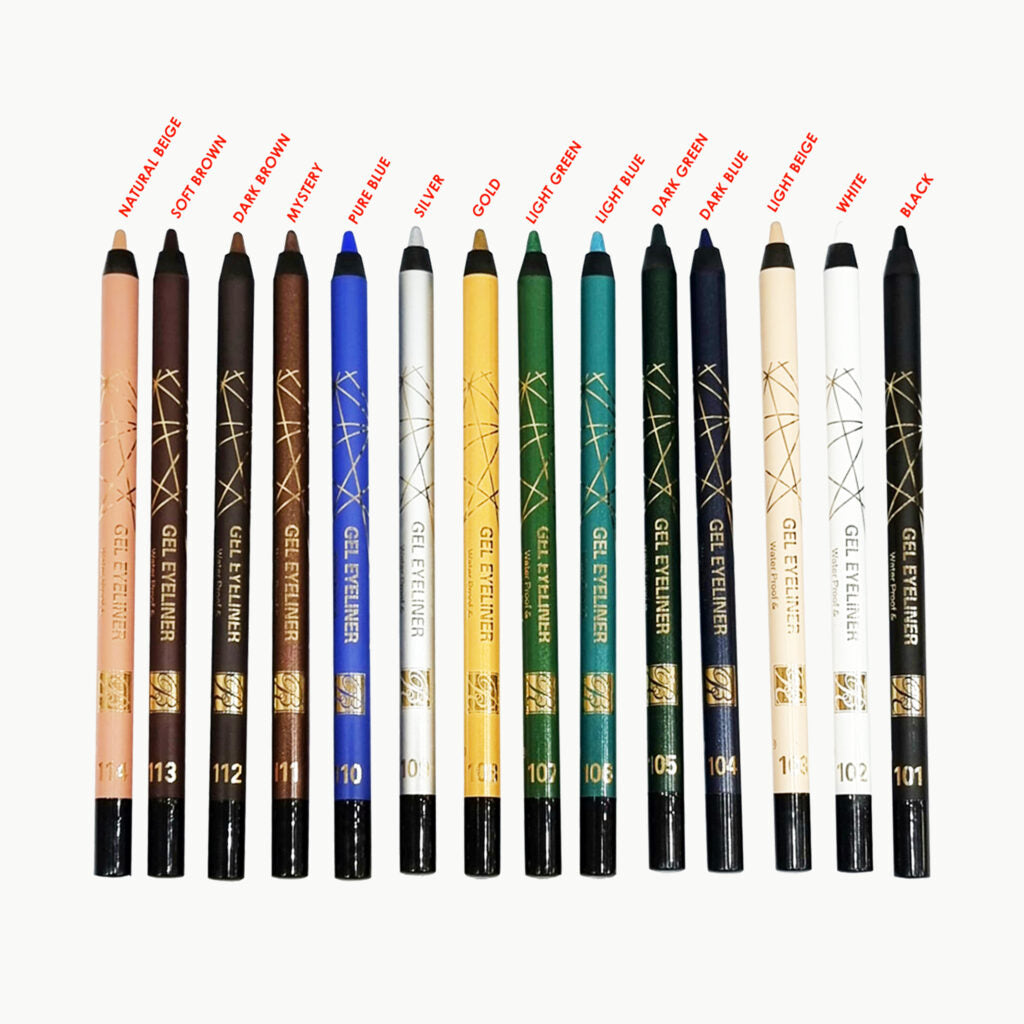 Rose Berry Gel Eyeliner Waterproof 14 Shades - 101 Black