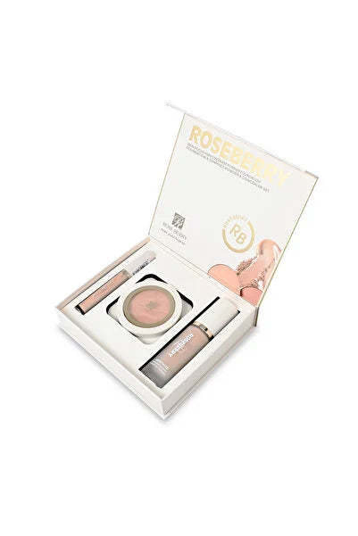 Rose Berry Foundation+Contour+Concealer+Blusher Palette