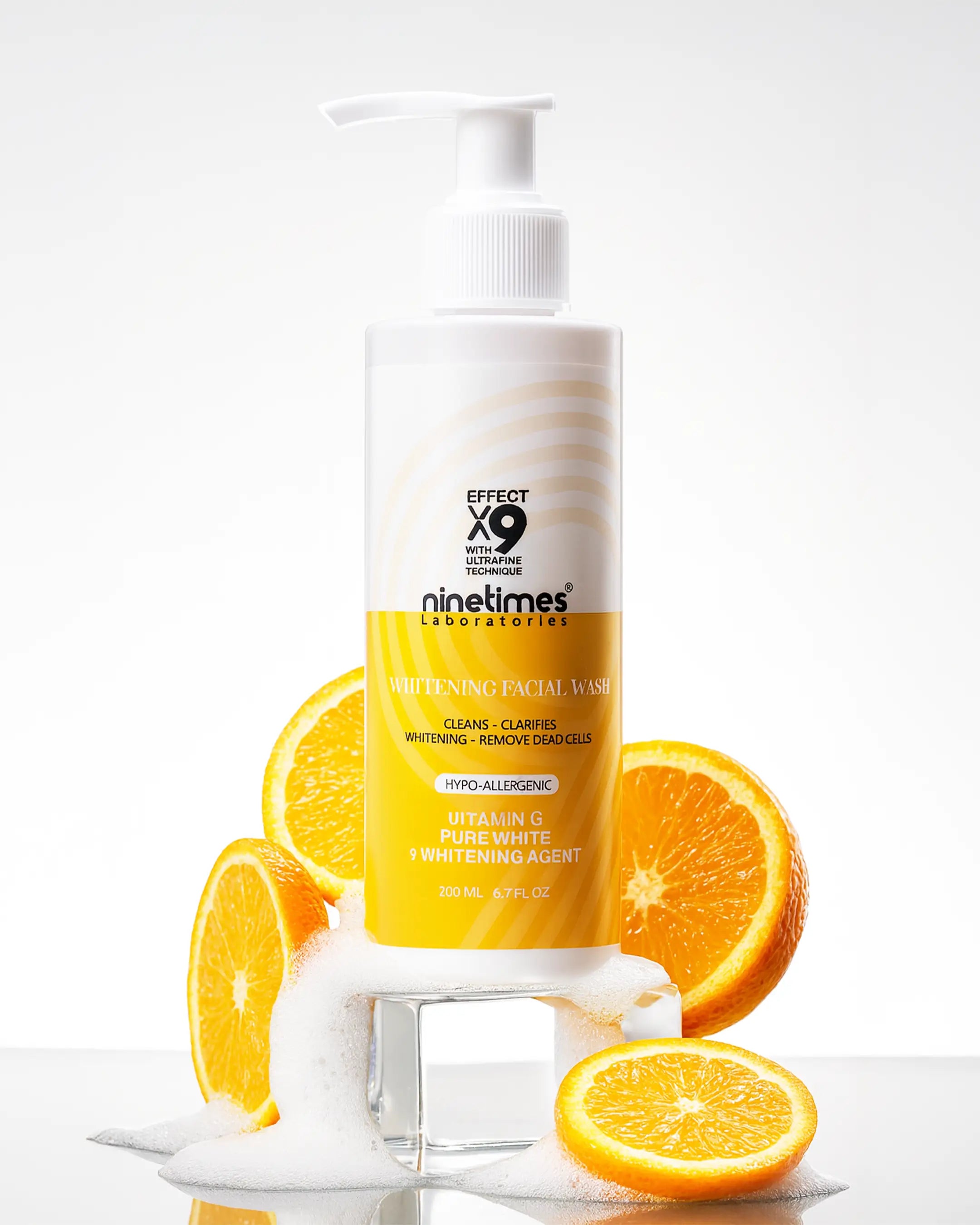 Ninetimes Whitening Facial Wash Vitamin C 200ml