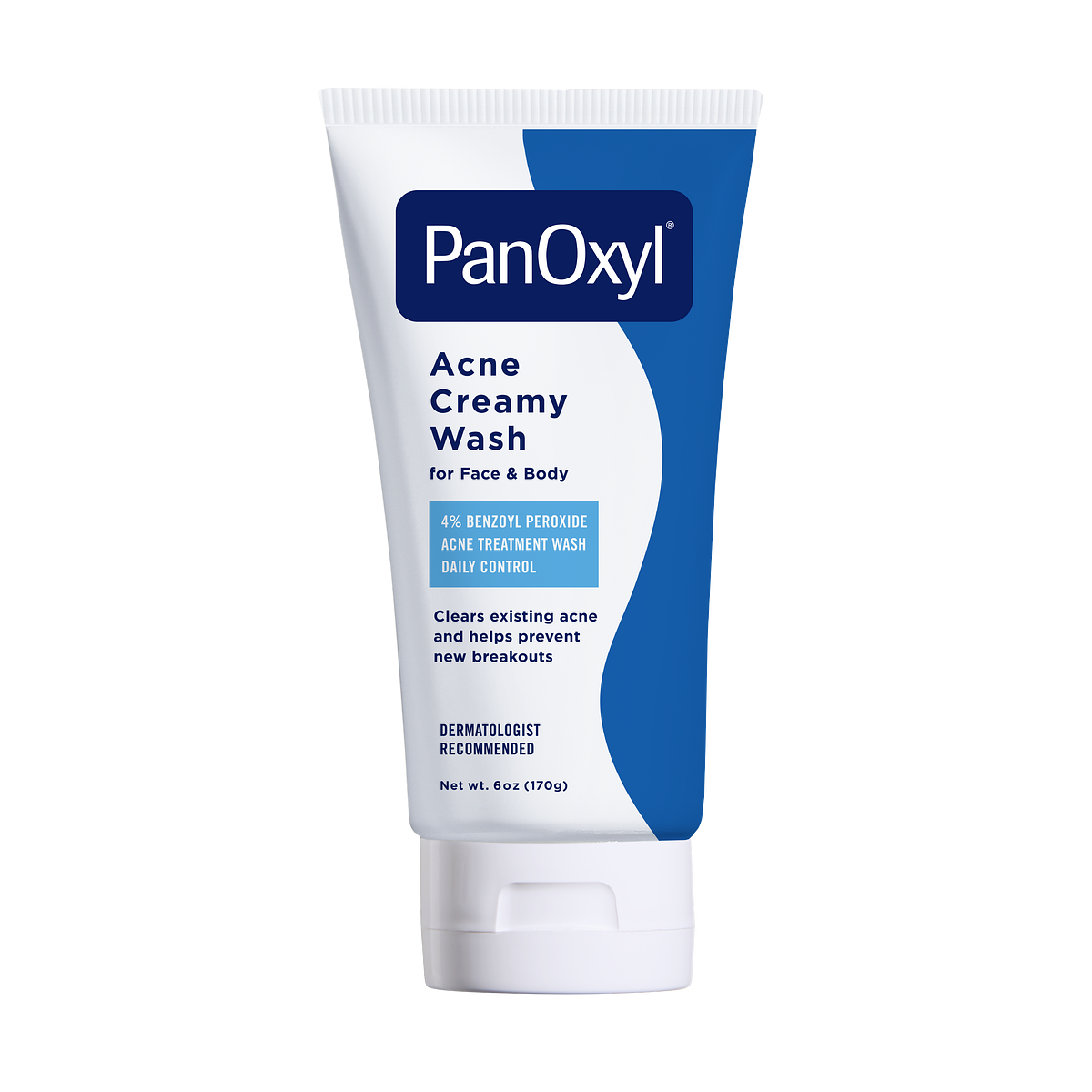 PanOxyl Acne Creamy Wash Daily Control 4% Benzoyl Peroxide 6oz