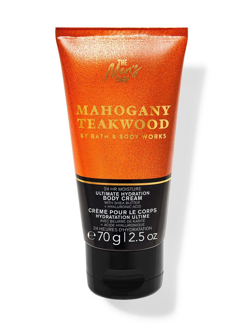 Bath and Body Works - Mahogany Teakwood - Travel Size Ultimate Hydration Body Cream